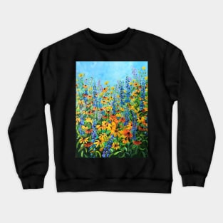 Summer Riot, colourful floral design Crewneck Sweatshirt